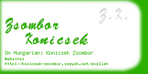 zsombor konicsek business card